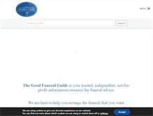 Tablet Screenshot of goodfuneralguide.co.uk